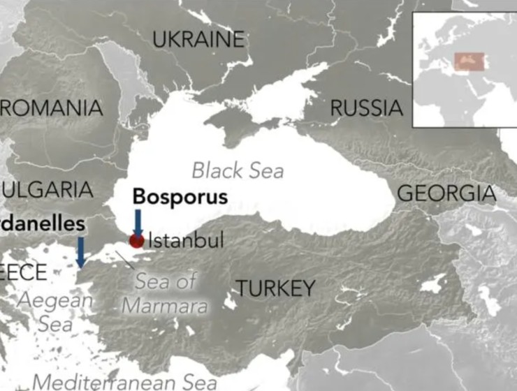 Dardanelles Bosporus Straits Black Sea Balkans Aegean Anatolia Azov Sea Ukraine Russia map