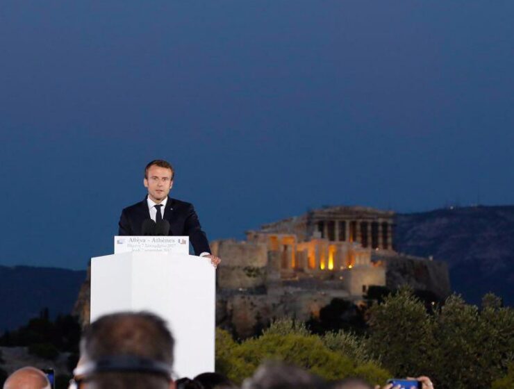 Emmanuel Macron in Athens 2017