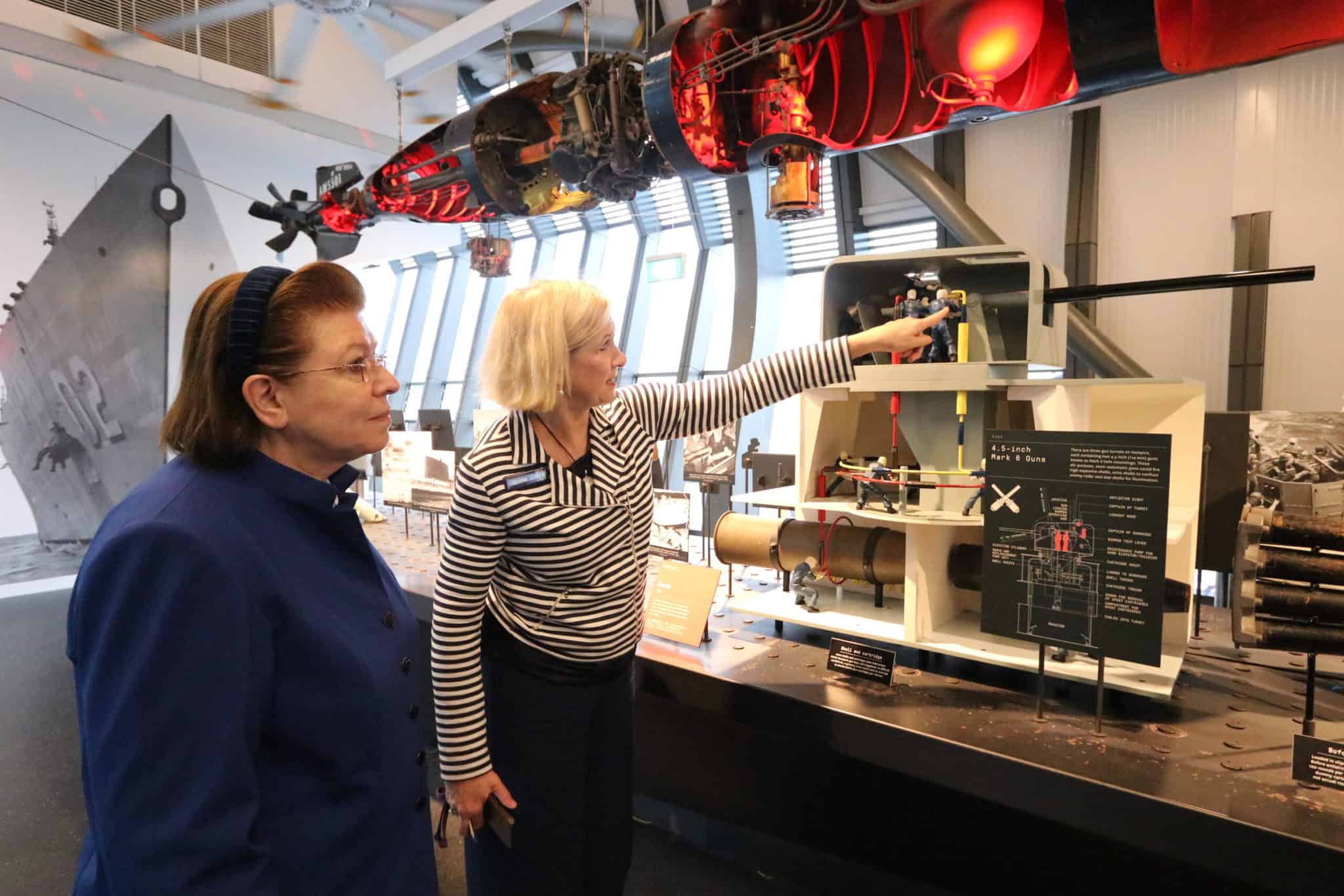Greek Culture Minister Lina Mendoni given tour of Australian National Maritime Museum 4