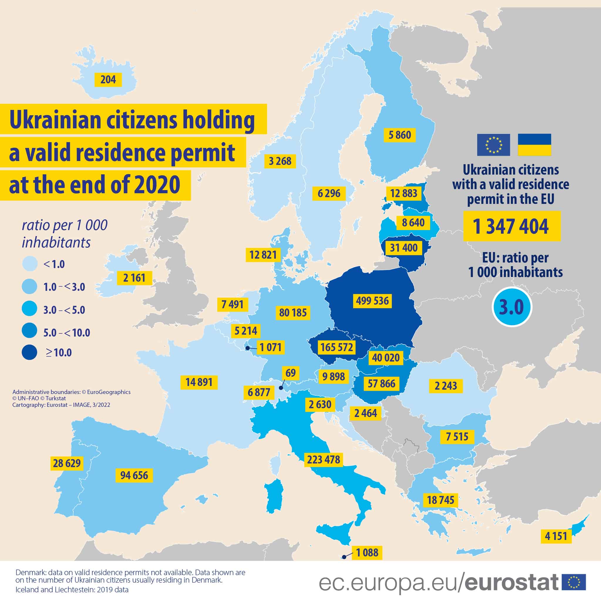 Ukrainian citizens map 2020