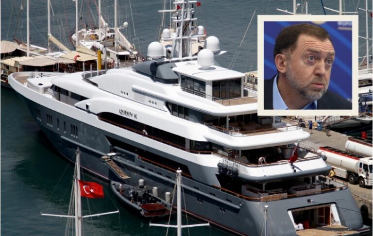 Sanctioned Russian oligarch Oleg Deripaska's $65 million yacht changes course, heads to Greece