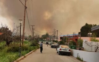 Big fire erupts on island of Rhodes 2