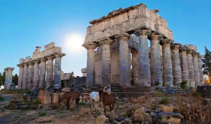 Cyrene Temple of Zeus horses