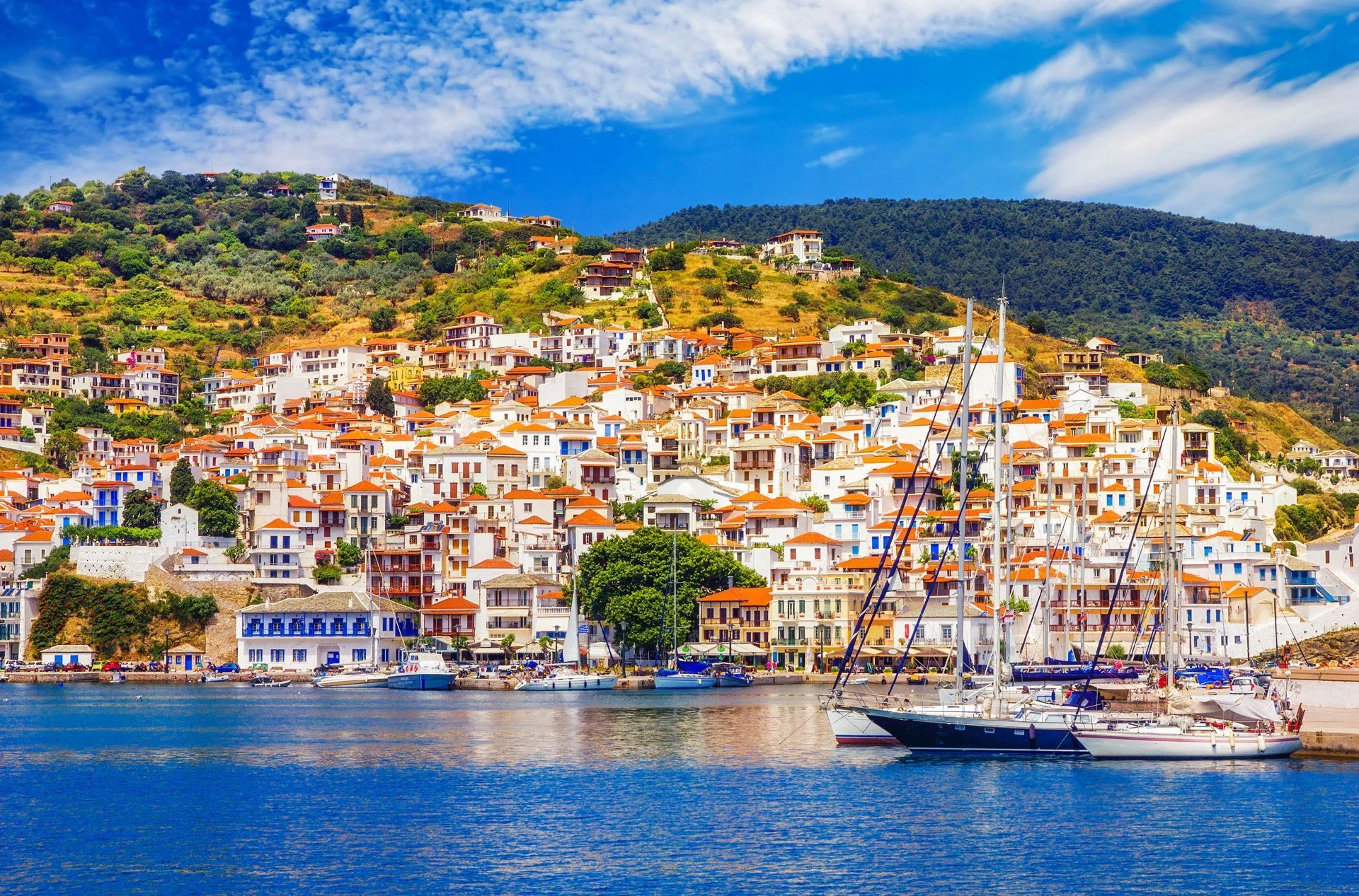 Skopelos Greek Islands tourist sector
