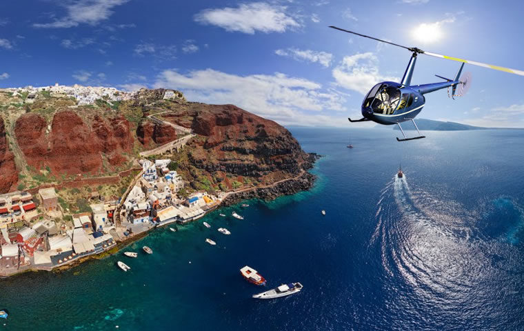Santorini helicopter