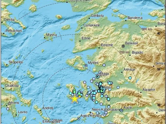 M4.3 earthquake on the island of Chios 23