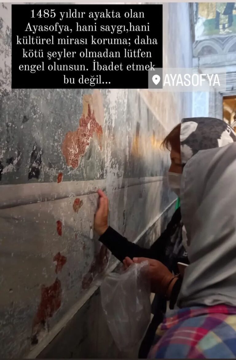 Allegations of new Hagia Sophia vandalism