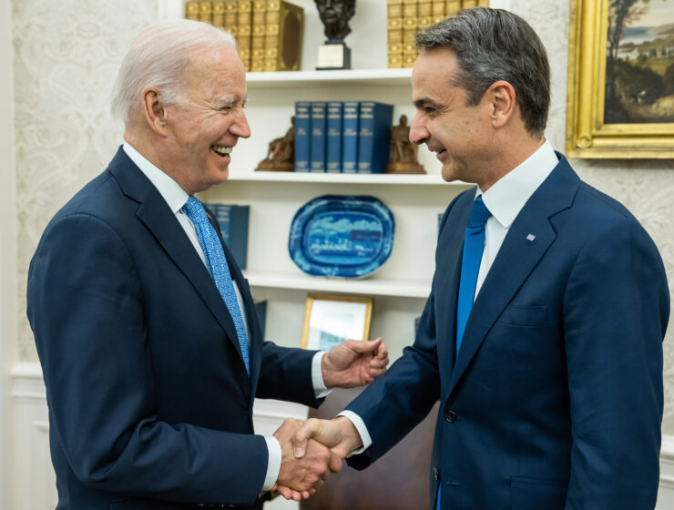 US President Joe Biden and Greek Prime Minister Kyriakos Mitsotakis