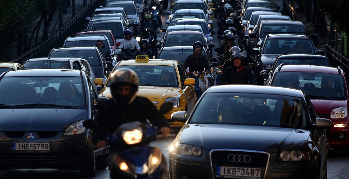 Greek traffic greece cars car registrations athens
