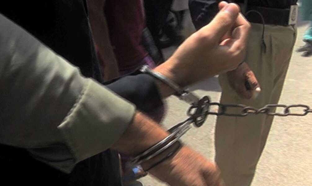 handcuffs arrested police