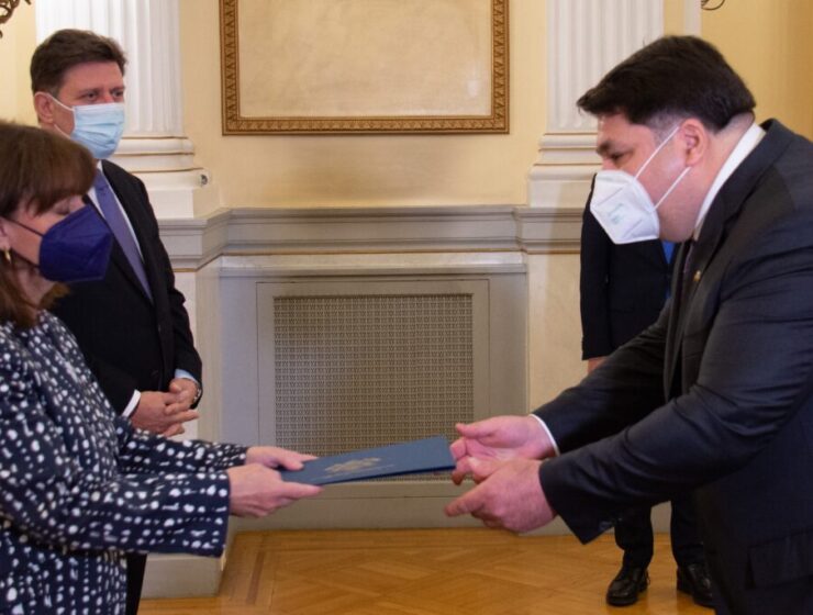US Ambassador George Tsunis presents credentials to President of the Hellenic Republic 23