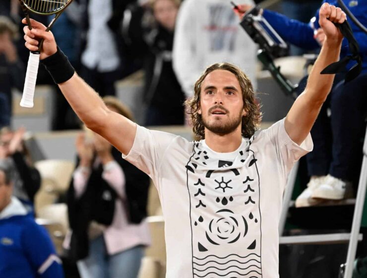 Stefanos Tsitsipas overcomes two sets to love deficit to defeat Musetti and reach round 2 2