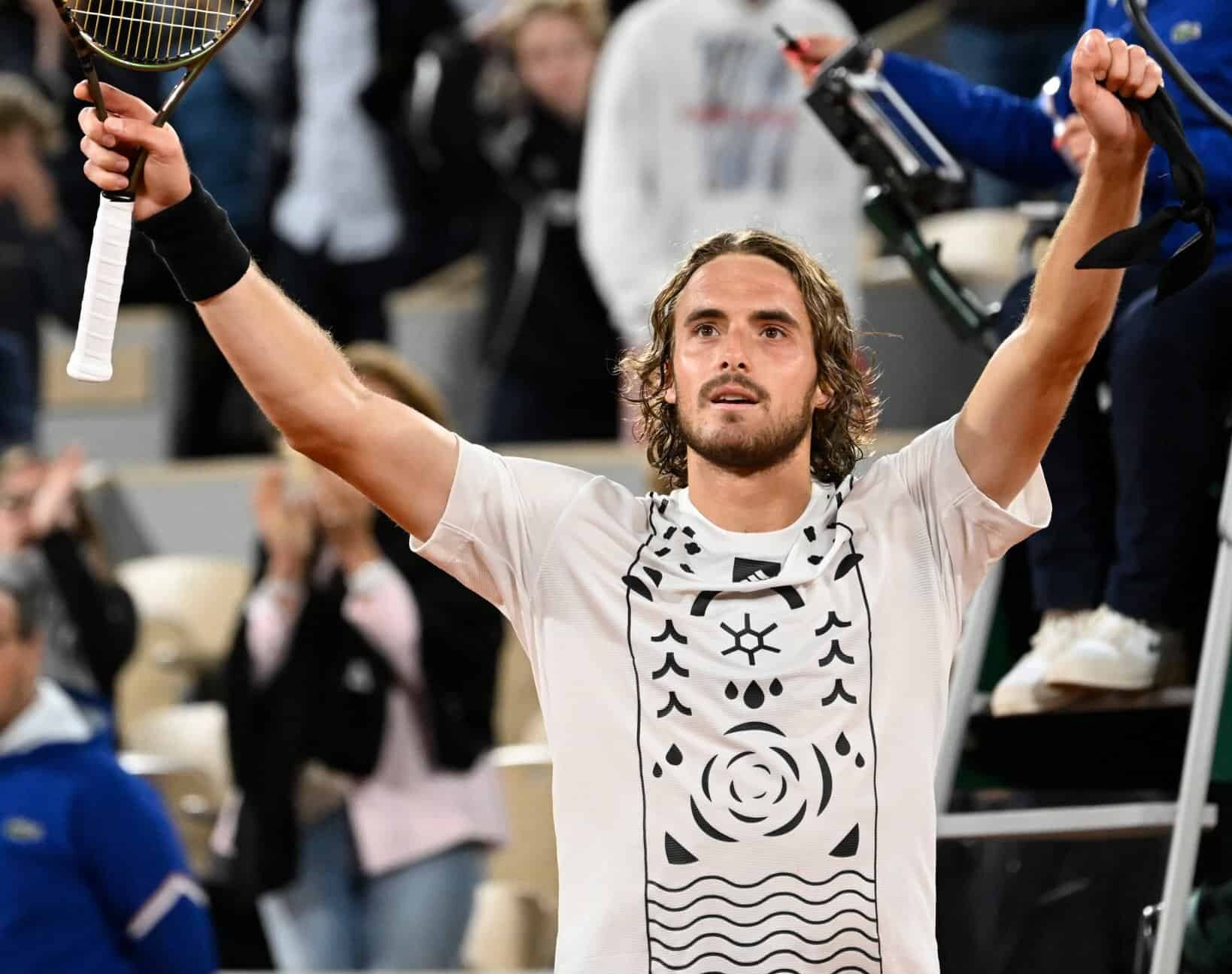 Stefanos Tsitsipas overcomes two sets to love deficit to defeat Musetti and reach round 2 22
