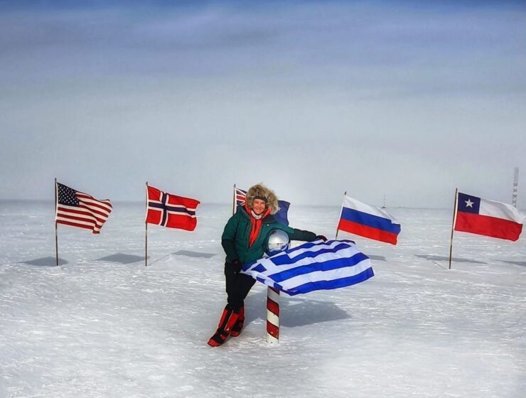 Greek Woman Conquers Climbing the South Pole 9