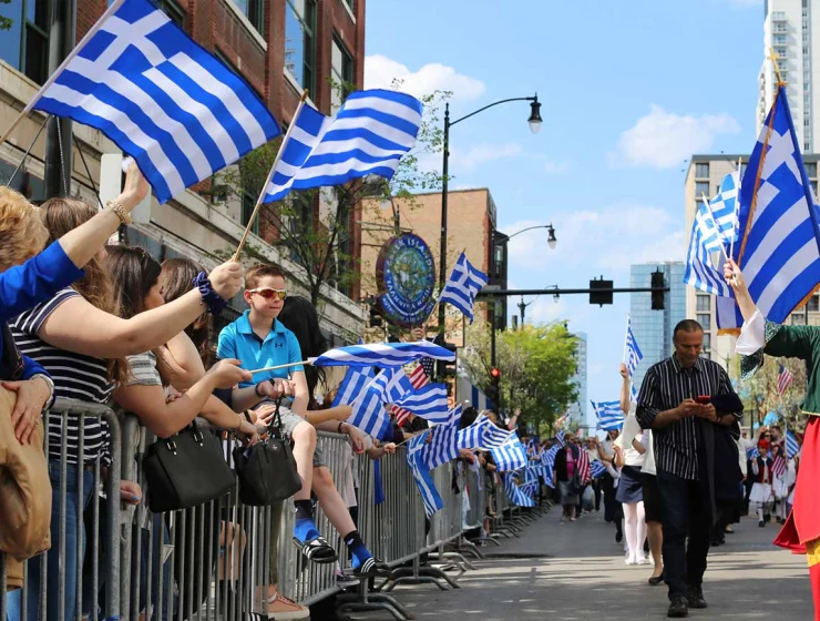 Chicago Greek Heritage parade marches for 200 years since Greek war of independence 1