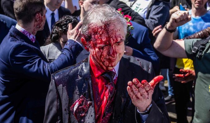 Russian Ambassador Sergey Andreev "murdered" on Victory Day 4