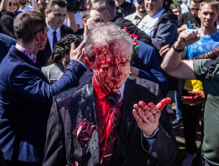 Russian Ambassador Sergey Andreev "murdered" on Victory Day 1