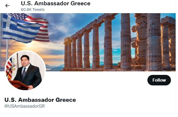 ATHENS: US Embassy transitions for incoming Ambassador George Tsunis 11