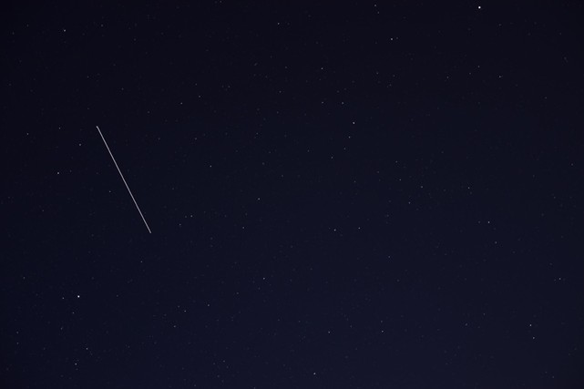 ISS from earth, passing over Austria, 27 Mai 2020 @ 22:27 CET (© Regis DANIELIAN)