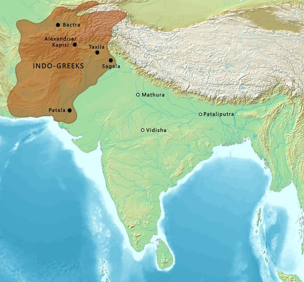 The Indo-Greek Kingdom in 150 BCE