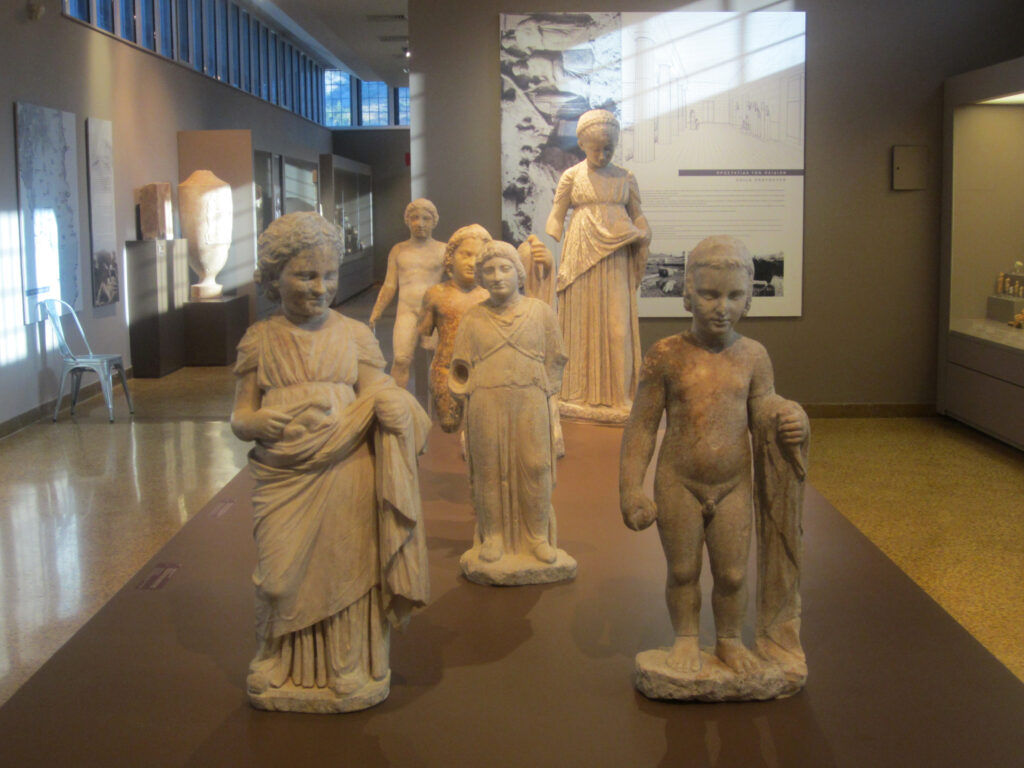 The temple of Artemis and the Archaeological Museum of Brauron
