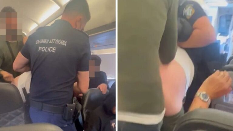 Greek police arrest drunk British men for brawling, urinating on flight to Crete