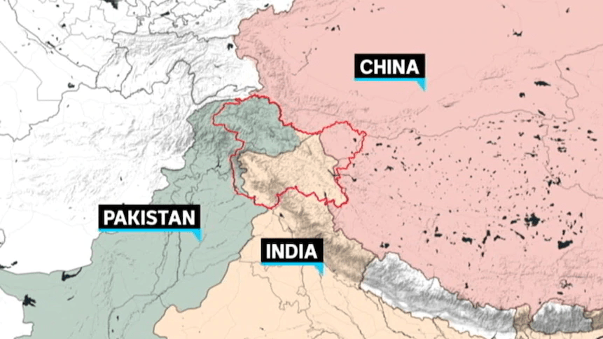 China Pakistan Kashmir India