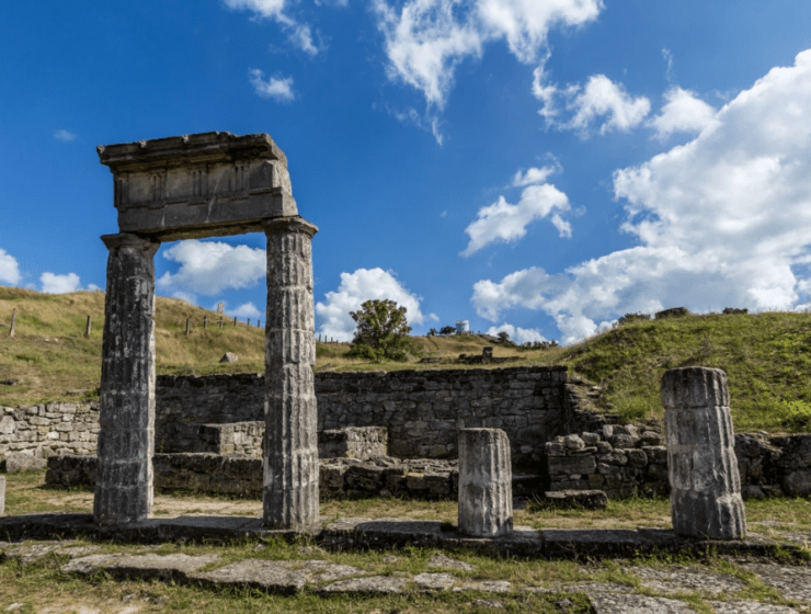 Ruins in Panticapaeum, modern Kerch, the capital of the Bosporan Kingdom. Crimea