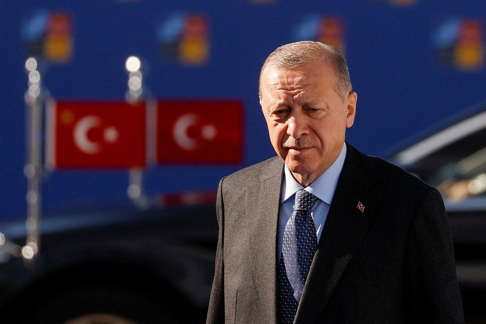 Turkey's President Recep Tayyip Erdogan attends a NATO summit in Madrid, Spain June 30, 2022. REUTERS/Susana Vera