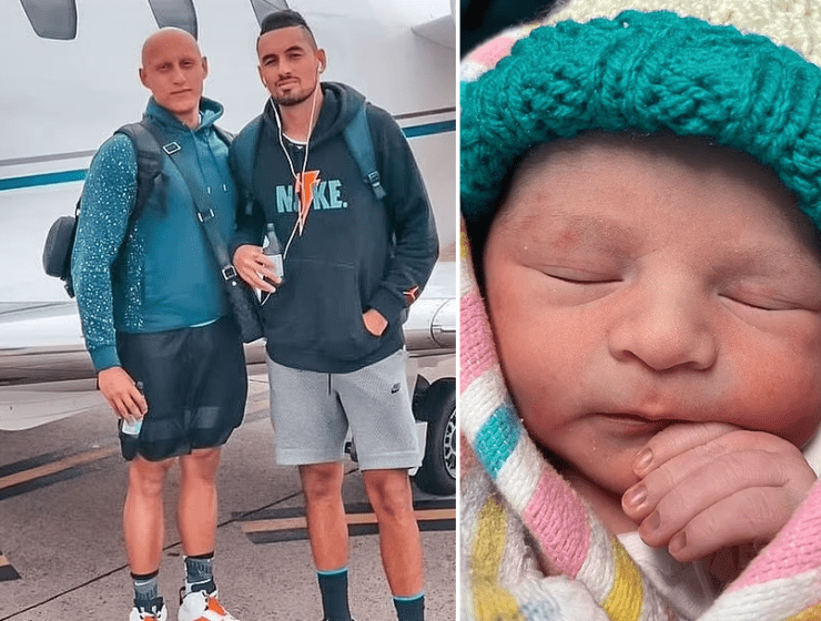 Nick Kyrgios' older brother Christos Kyrgios has welcomed his first child with his longtime girlfriend Alicia Gowans George Onyx Kyrgios