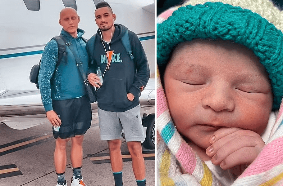 Nick Kyrgios' older brother Christos Kyrgios has welcomed his first child with his longtime girlfriend Alicia Gowans George Onyx Kyrgios