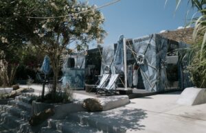 Yesterday we installed this amazing sculpture in Nammos village in Mykonos  in front of the Louis