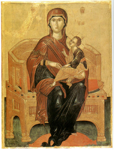 Icon of the Virgin Mary with Christ 380 bg