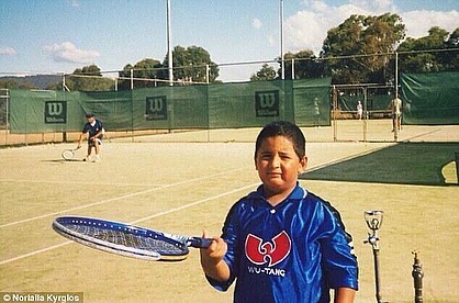 Nick Kyrgios uploads childhood images showing just how far he has come