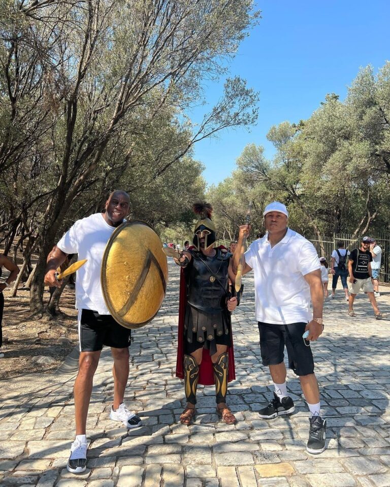 Magic Johnson and LL Cool J Enjoy Trip to Greece on $150 Million Yacht Solandge
