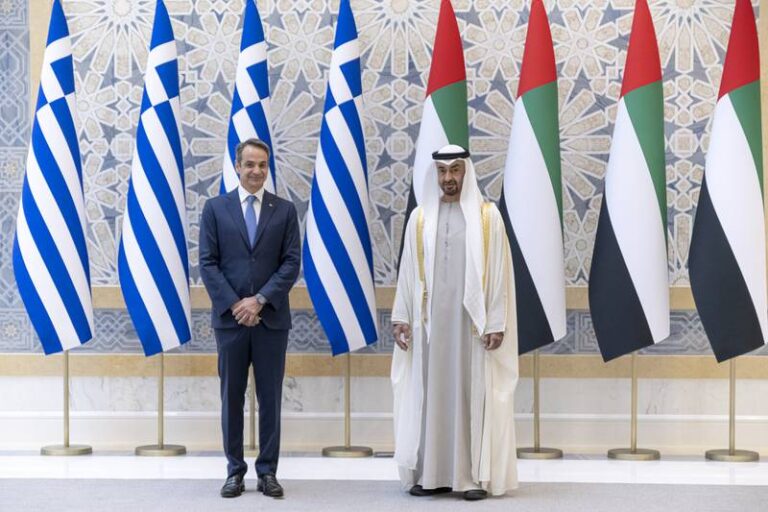 President Sheikh Mohamed bin Zayed arrives in Greece on an official visit