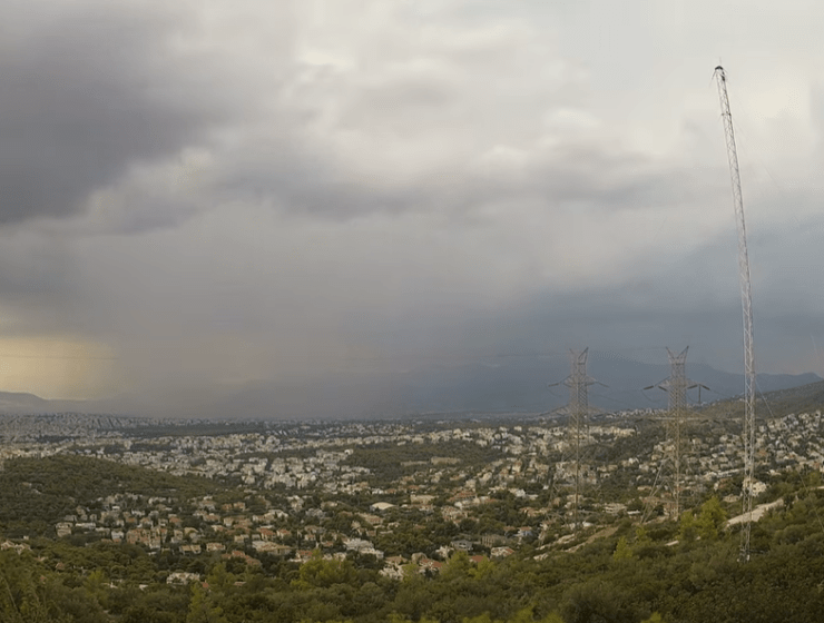 Athens storm video