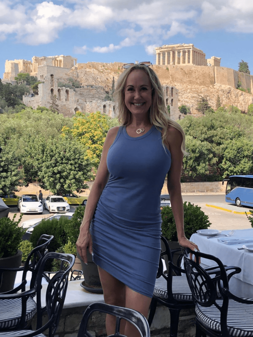 Brandi Love in Athens, Greece.