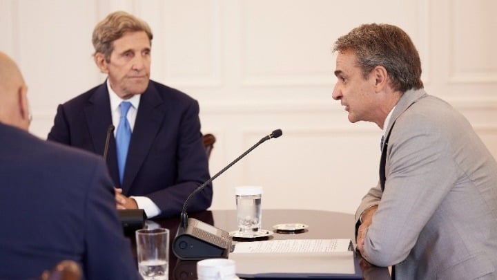 Kyriakos Mitsotakis John Kerry