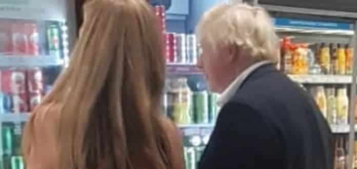 Boris Johnson shopping in Greece