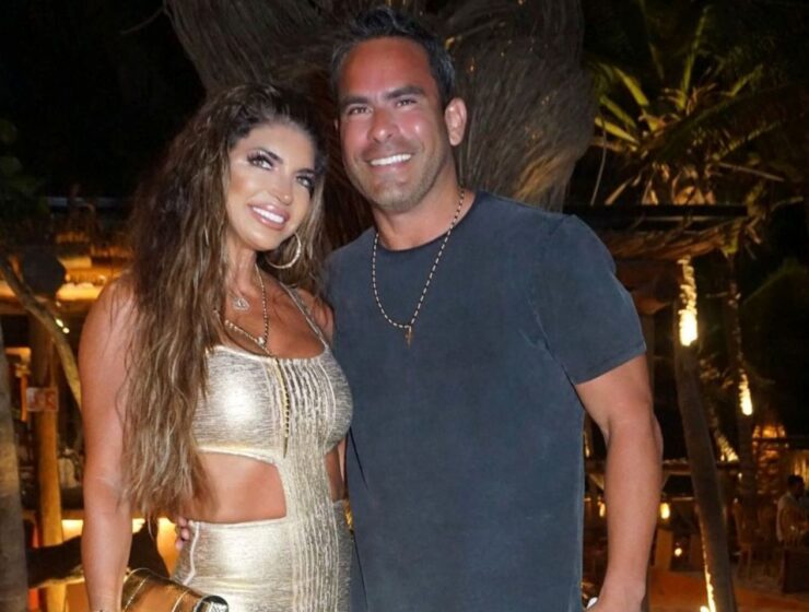 Teresa Giudice is still enjoying her honeymoon abroad, all smiles with her new husband on a Mykonos beach