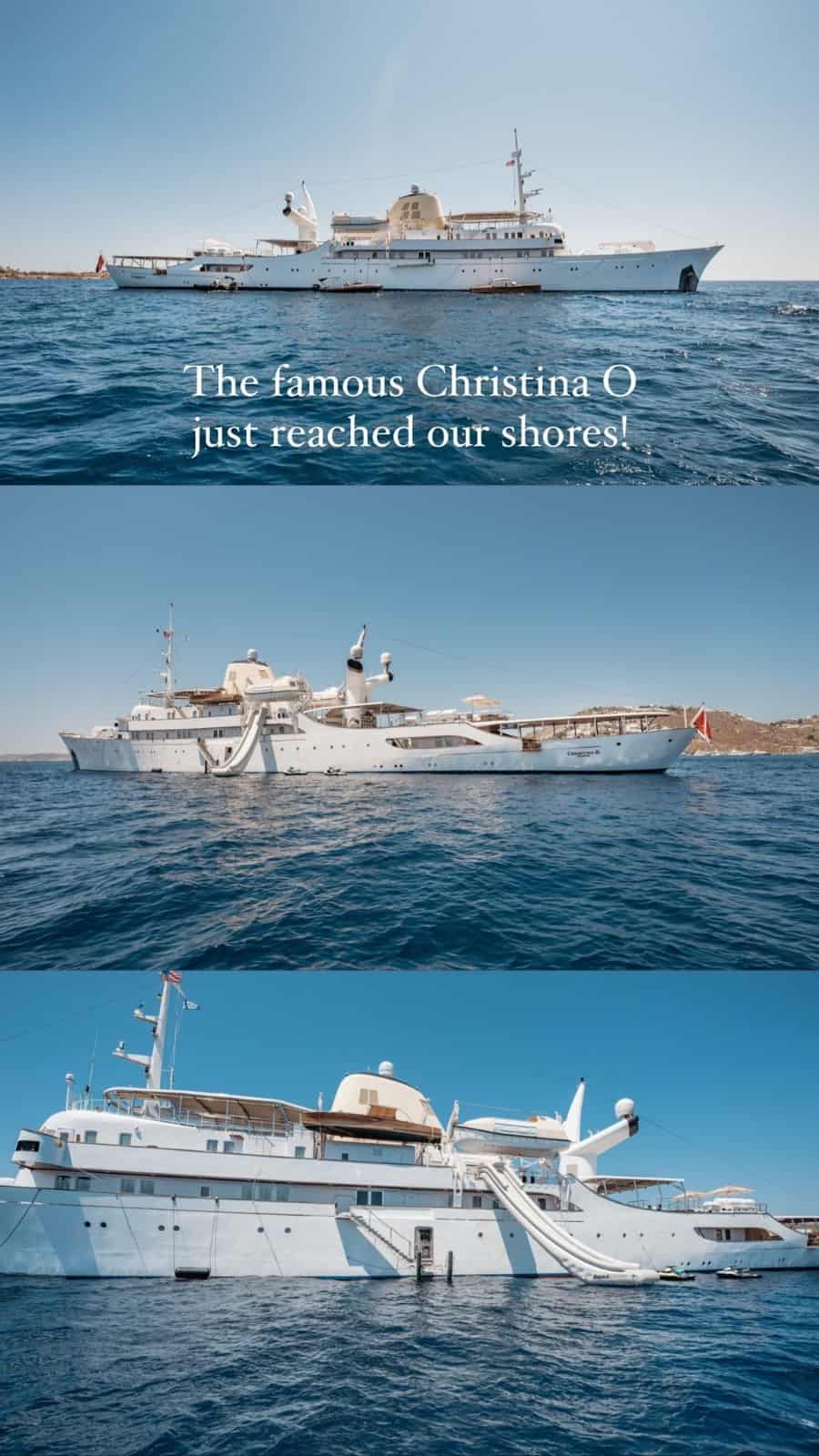 Famous 'Christina O' Reaches Mykonos Shores