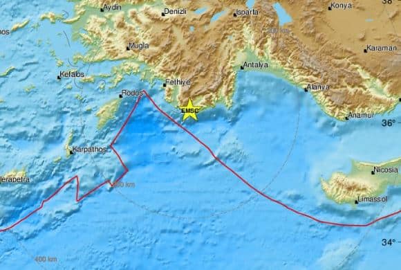 Earthquake in Turkey felt in Kastellorizo
