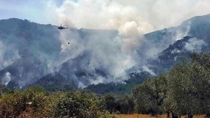 Suspect for major wildfire on Thassos brought to the prosecutor