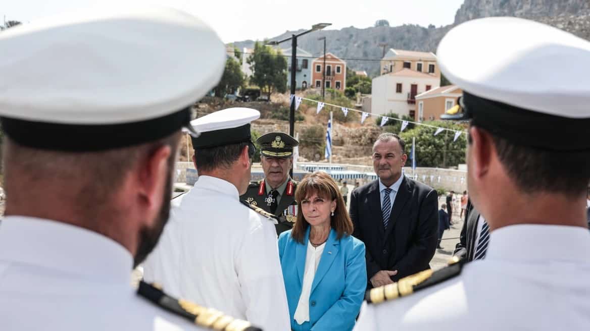 Greek President Katerina Sakellaropoulou Kastellorizo