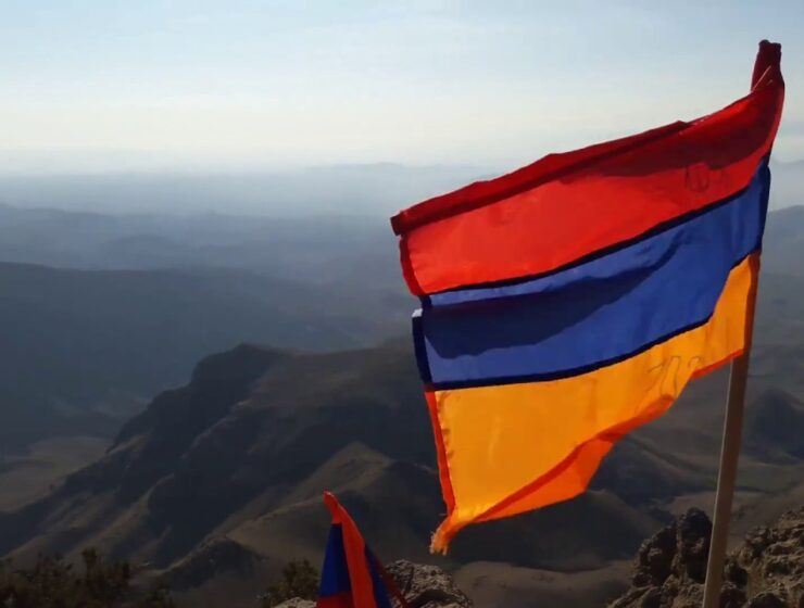 Armenian flag mount ararat Greece