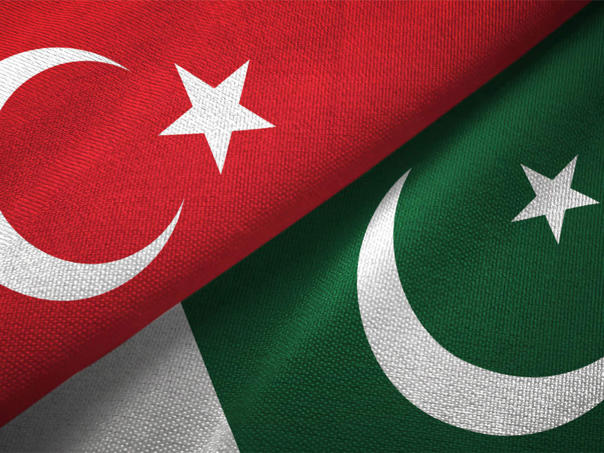 Turkey Pakistan flags Turkish Pakistani