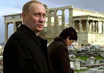 President Putin on the Acropolis