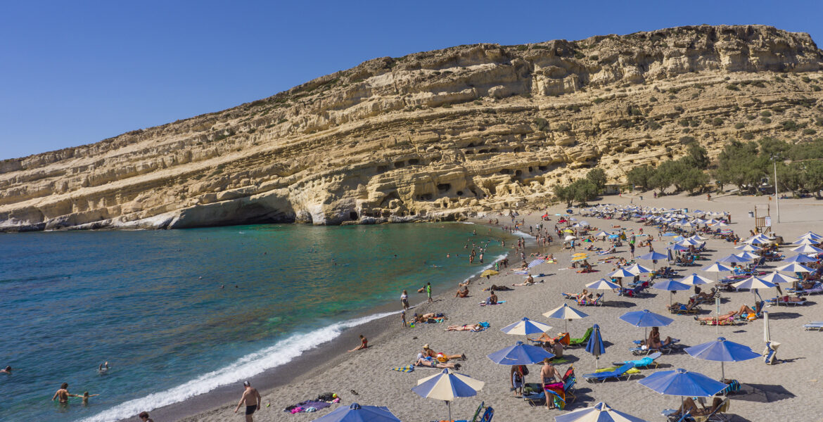 Heraklion beach crete