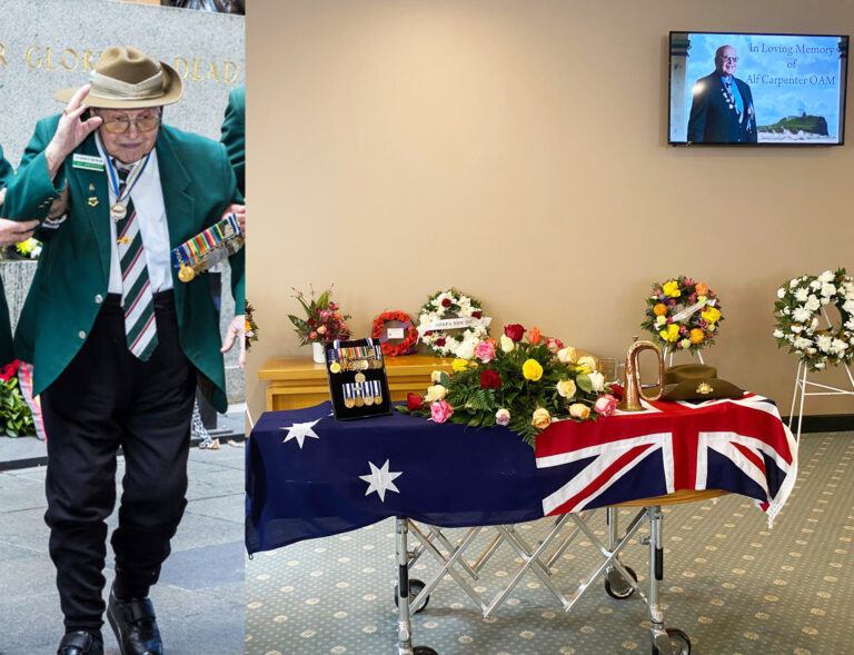 ANZAC Warrior Alf Carpenter laid to rest today; joins his Greek mates in heaven